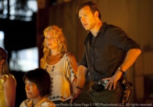Andrea (Laurie Holden) and the Governor (David Morrissey) party hard in AMC's The Walking Dead