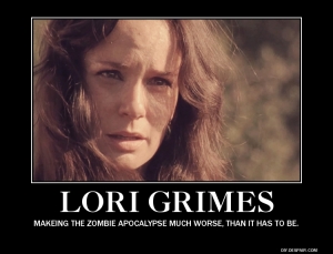 Lori ( Sarah Wayne Callies) on AMC's The Walking Dead